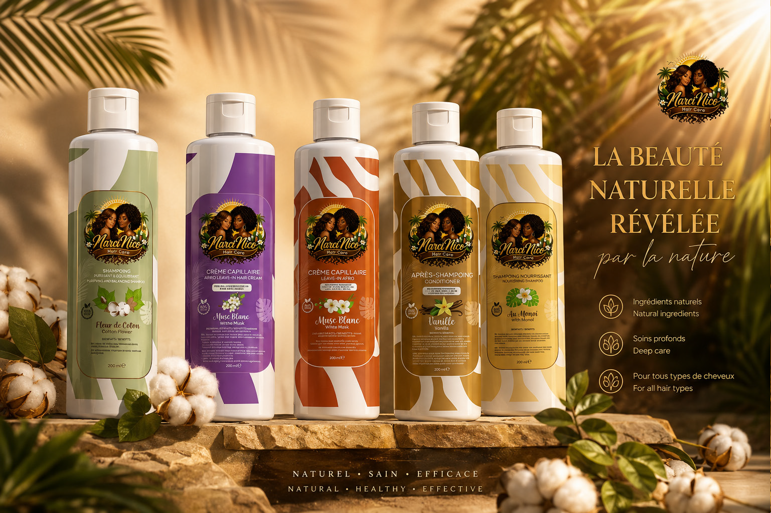 MarciNico Hair Care by Sunshine — Gamme Botanique & Porosité